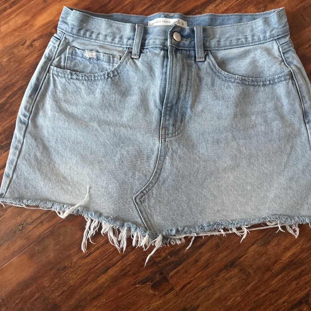 Altar’s State denim skirt